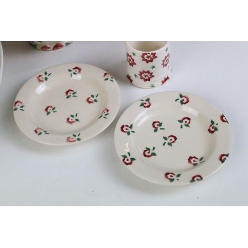 64 - Early Emma Bridgewater hand decorated Sponge Ware in fruit, rose and floral prints comprising of  la... 