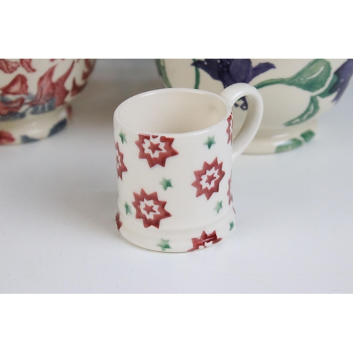 64 - Early Emma Bridgewater hand decorated Sponge Ware in fruit, rose and floral prints comprising of  la... 