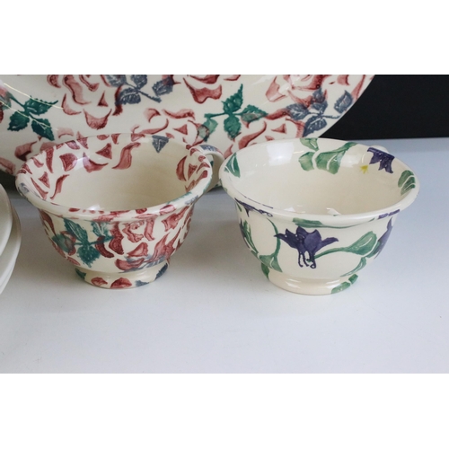 64 - Early Emma Bridgewater hand decorated Sponge Ware in fruit, rose and floral prints comprising of  la... 