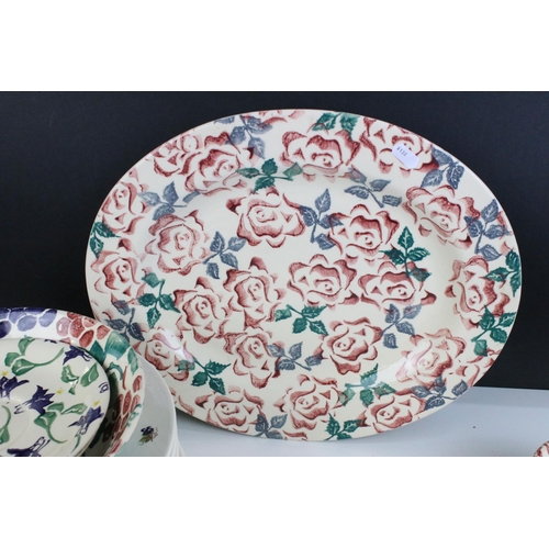 64 - Early Emma Bridgewater hand decorated Sponge Ware in fruit, rose and floral prints comprising of  la... 