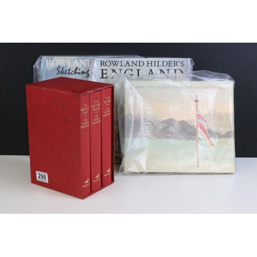 298 - Collection of art related books to include Rowland Hilder's England, Rowland Hilder Sketching Countr... 