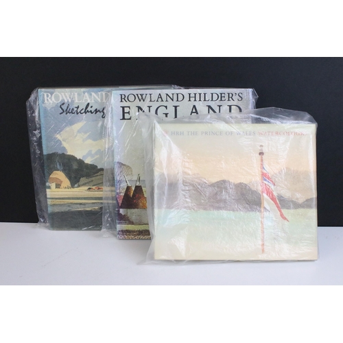 298 - Collection of art related books to include Rowland Hilder's England, Rowland Hilder Sketching Countr... 