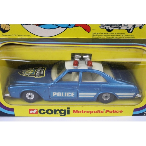 58 - Boxed Corgi 260 Superman Metropolis Police diecast model, ex with vg box