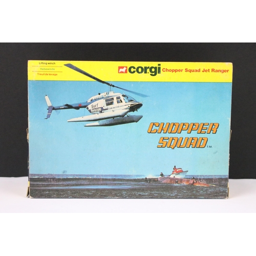 63 - Boxed Corgi 927 Chopper Squad Jet Ranger diecast model diecast & decals ex, box vg with a touch of s... 