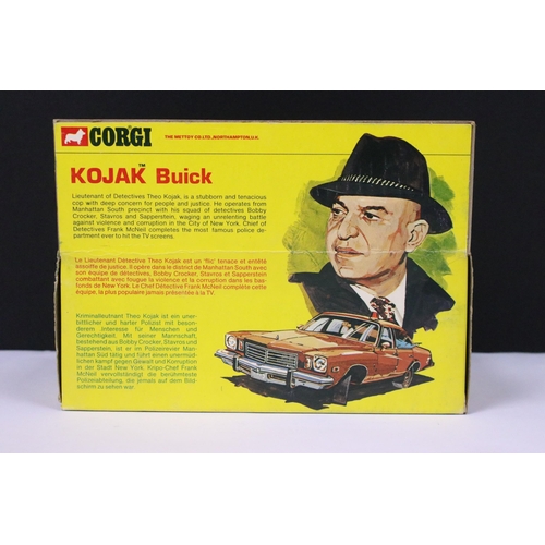 64 - Boxed Corgi 290 Kojak Buick diecast model complete with figure, diecast ex, box vg