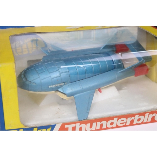 65 - Boxed Dinky 106 Thunderbirds Thunderbird 2 diecast model, diecast with a few paint chips but gd-vg o... 