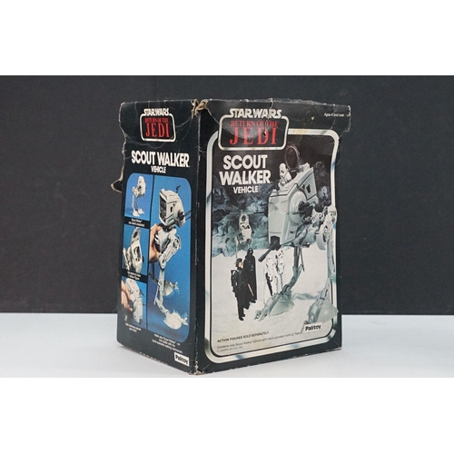 505 - Star Wars - Three boxed Star Wars vehicles featuring Scout Walker (complete), Darth Vader Tie Fighte... 