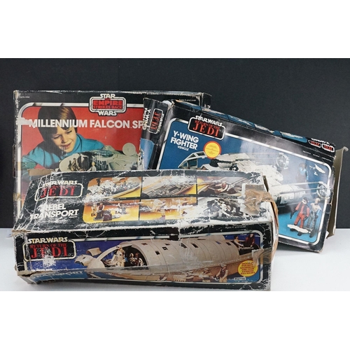 508 - Star Wars - Three boxed Star Wars vehicles featuring Rebel Transport (complete with instructions), Y... 