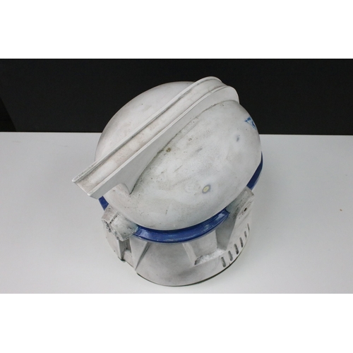 106 - Star Wars - Full Size replica Star Wars Captain Rex Clone Trooper helmet, scratch built model, with ... 