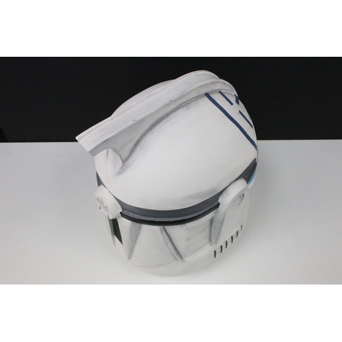 107 - Star Wars - Full Size replica Star Wars Clone Trooper Jesse helmet, scratch built model, with painte... 