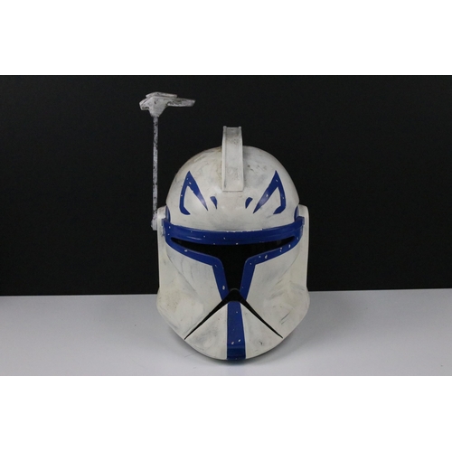 114 - Star Wars - Full Size replica Star Wars Captain Rex Clone Trooper Phase 1 helmet, scratch built mode... 