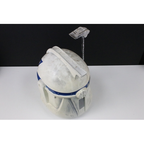 114 - Star Wars - Full Size replica Star Wars Captain Rex Clone Trooper Phase 1 helmet, scratch built mode... 