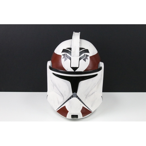 115 - Star Wars - Full Size replica Star Wars Clone Trooper Phase 1 helmet, scratch built model, with brow... 