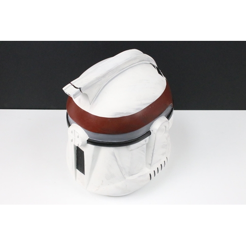 115 - Star Wars - Full Size replica Star Wars Clone Trooper Phase 1 helmet, scratch built model, with brow... 