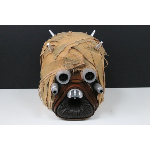 118 - Star Wars - Full size replica Godzilla Tusken Raider headpiece, scratch built model, vg