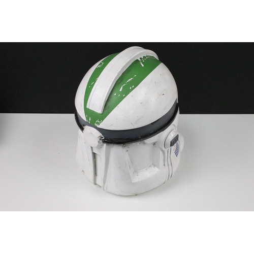 119 - Star Wars - Full size replica Clone Trooper Phase 2 Helmet, scratch built model, Battle Damaged with... 