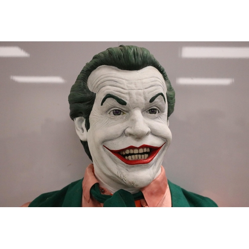 7 - Full Size replica Jack Nicholson The Joker statue, clothed with sculpted and painted face