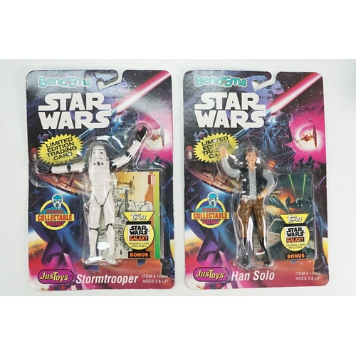 503 - Star Wars - Collection of 90s onwards Star Wars figures and vehicles featuring 4 x Justoys Bend-Ems ... 