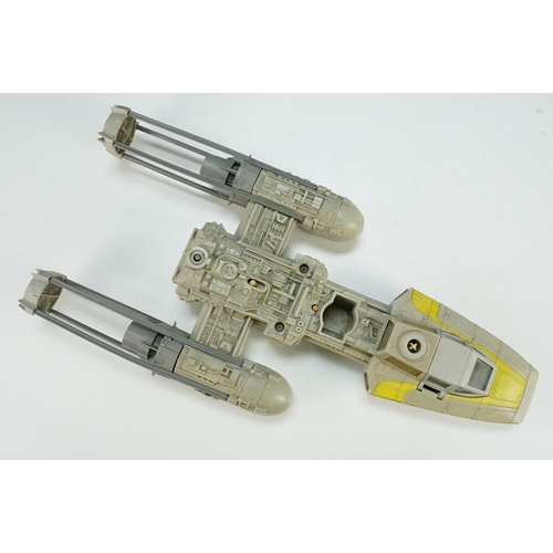 510 - Star Wars - Three boxed / with box Return of the Jedi vehicles to include Y-Wing Fighter, Rebel Tran... 