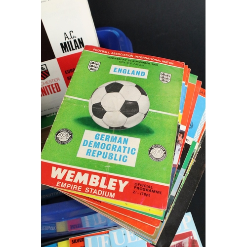 300 - Collection of football programmes dating from the 1960s and 1970s to include various Wembley stadium... 