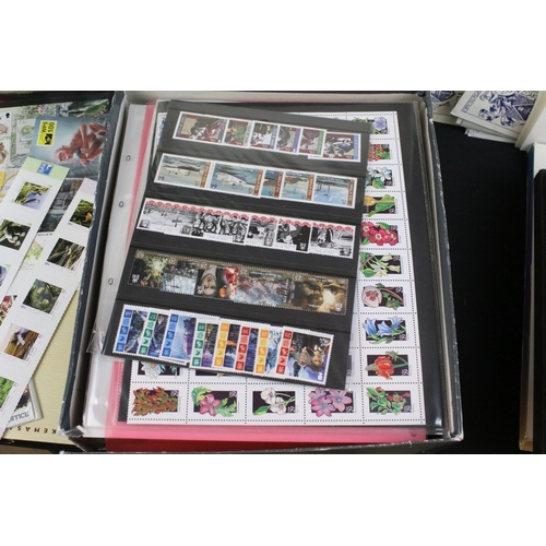 301 - Large collection of stamps and first day covers to include 1999 Royal Mail mint stamp book, two Cana... 