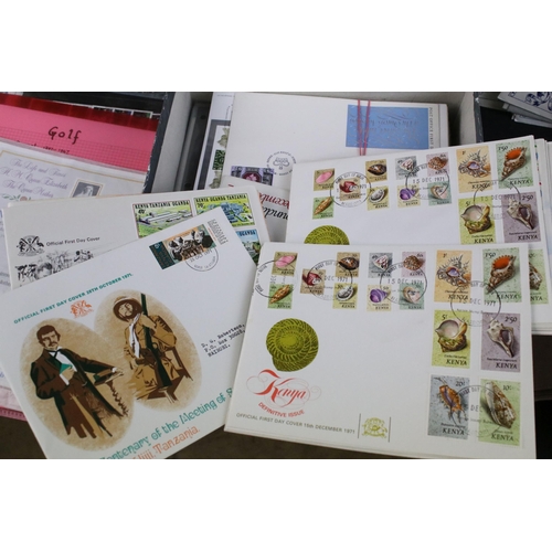 301 - Large collection of stamps and first day covers to include 1999 Royal Mail mint stamp book, two Cana... 