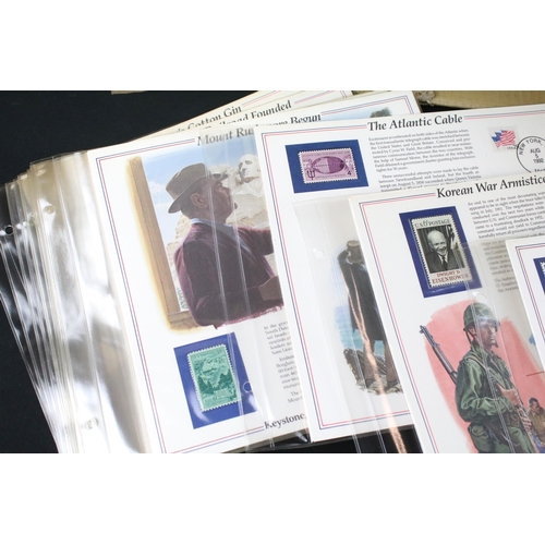 301 - Large collection of stamps and first day covers to include 1999 Royal Mail mint stamp book, two Cana... 