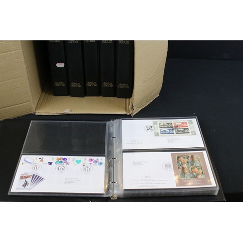 301 - Large collection of stamps and first day covers to include 1999 Royal Mail mint stamp book, two Cana... 