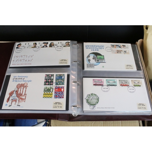 304 - Substantial collection of mainly UK first day covers within albums together with a collection of Bri... 