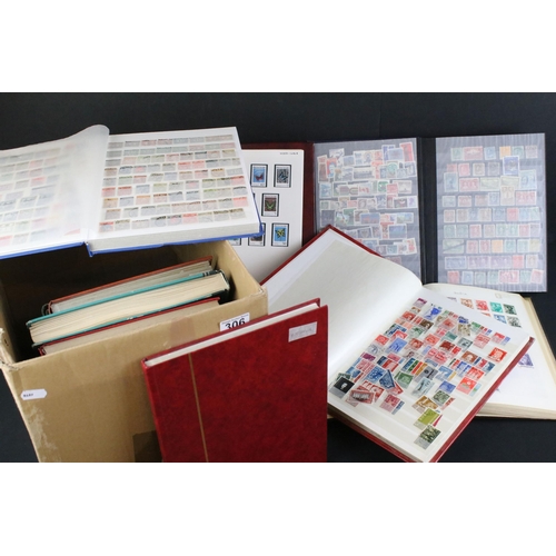 306 - Collection of British, commonwealth and world stamps contained within eleven albums, mostly mid to l... 