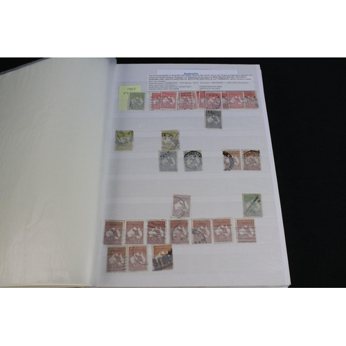 307 - Collection of world, commonwealth and British stamps contained within nine albums, together with a s... 