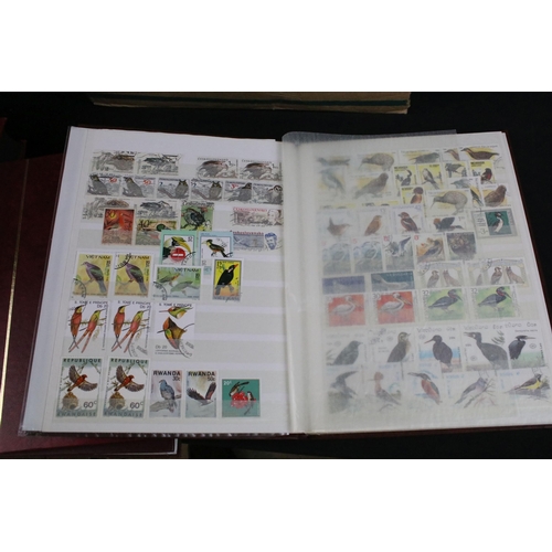 307 - Collection of world, commonwealth and British stamps contained within nine albums, together with a s... 