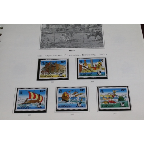 307 - Collection of world, commonwealth and British stamps contained within nine albums, together with a s... 