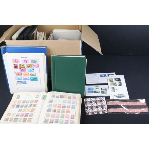 308 - Collection of British, commonwealth and world stamps within albums together with loose examples to i... 