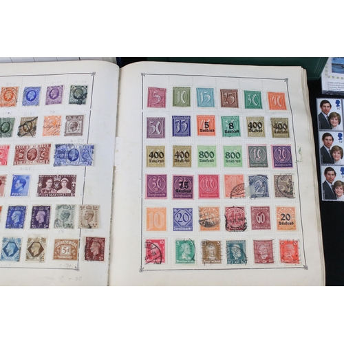 308 - Collection of British, commonwealth and world stamps within albums together with loose examples to i... 