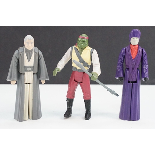 493 - Star Wars - Three Original Last 17 Figures to include Barada with Staff, Imperial Dignitary & Anakin... 