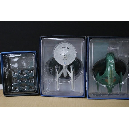 428 - Star Trek - Around 100 boxed Eaglemoss Official Starships Collection diecast models, with accompanyi... 