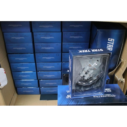 428 - Star Trek - Around 100 boxed Eaglemoss Official Starships Collection diecast models, with accompanyi... 