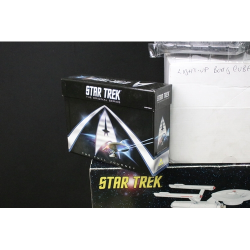 429 - Star Trek - Boxed CBS Consumer Products USS Enterprise Telephone and a group of DVD Box Sets, movies... 