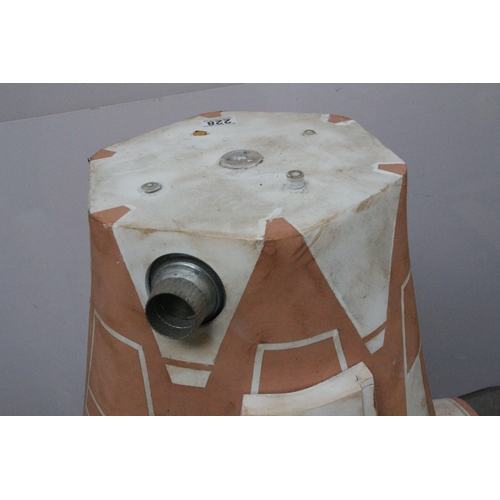 228 - Star Wars - Full Size replica Star Wars R4 Droid in salmon pink, white and blue, scratch built model... 