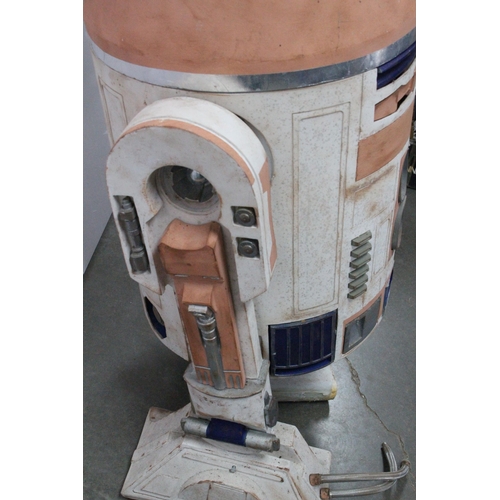 228 - Star Wars - Full Size replica Star Wars R4 Droid in salmon pink, white and blue, scratch built model... 