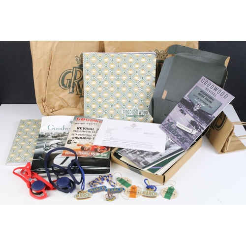 144A - Selection of Goodwood Revival memorabilia to include 2003 programme and members pack