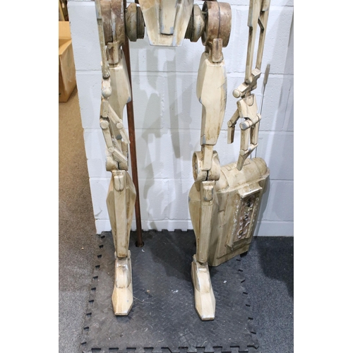 12 - Star Wars - Full size separatist Battle Droid custom made on display stand