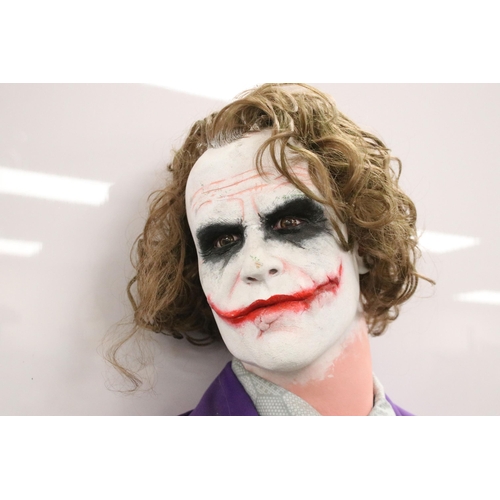 18 - Full Size replica Heath Ledger The Joker from Batman The Dark Knight figure with painted and sculpte... 