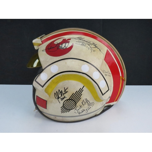 5 - Star Wars - Star Wars custom made Luke Skywalker's Red Team X-Wing Fighter Helmet signed by Mark Ham... 