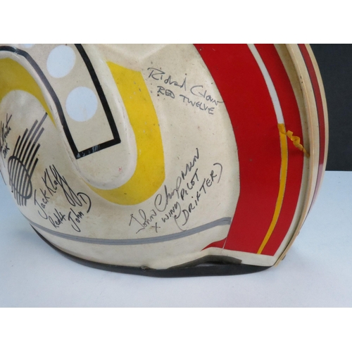 5 - Star Wars - Star Wars custom made Luke Skywalker's Red Team X-Wing Fighter Helmet signed by Mark Ham... 