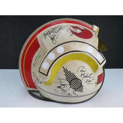 5 - Star Wars - Star Wars custom made Luke Skywalker's Red Team X-Wing Fighter Helmet signed by Mark Ham... 