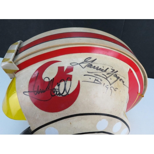 5 - Star Wars - Star Wars custom made Luke Skywalker's Red Team X-Wing Fighter Helmet signed by Mark Ham... 