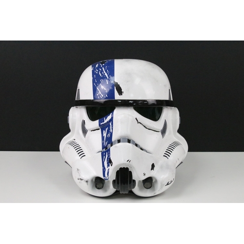 103 - Star Wars - Full Size replica Star Wars Imperial Stormtrooper Commander helmet, scratch built model,... 