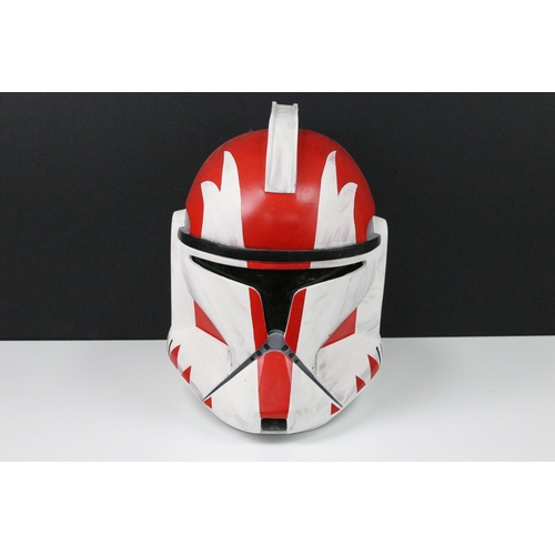 105 - Star Wars - Full Size replica Star Wars Clone Trooper Captain Phase 1 helmet, scratch built model, w... 